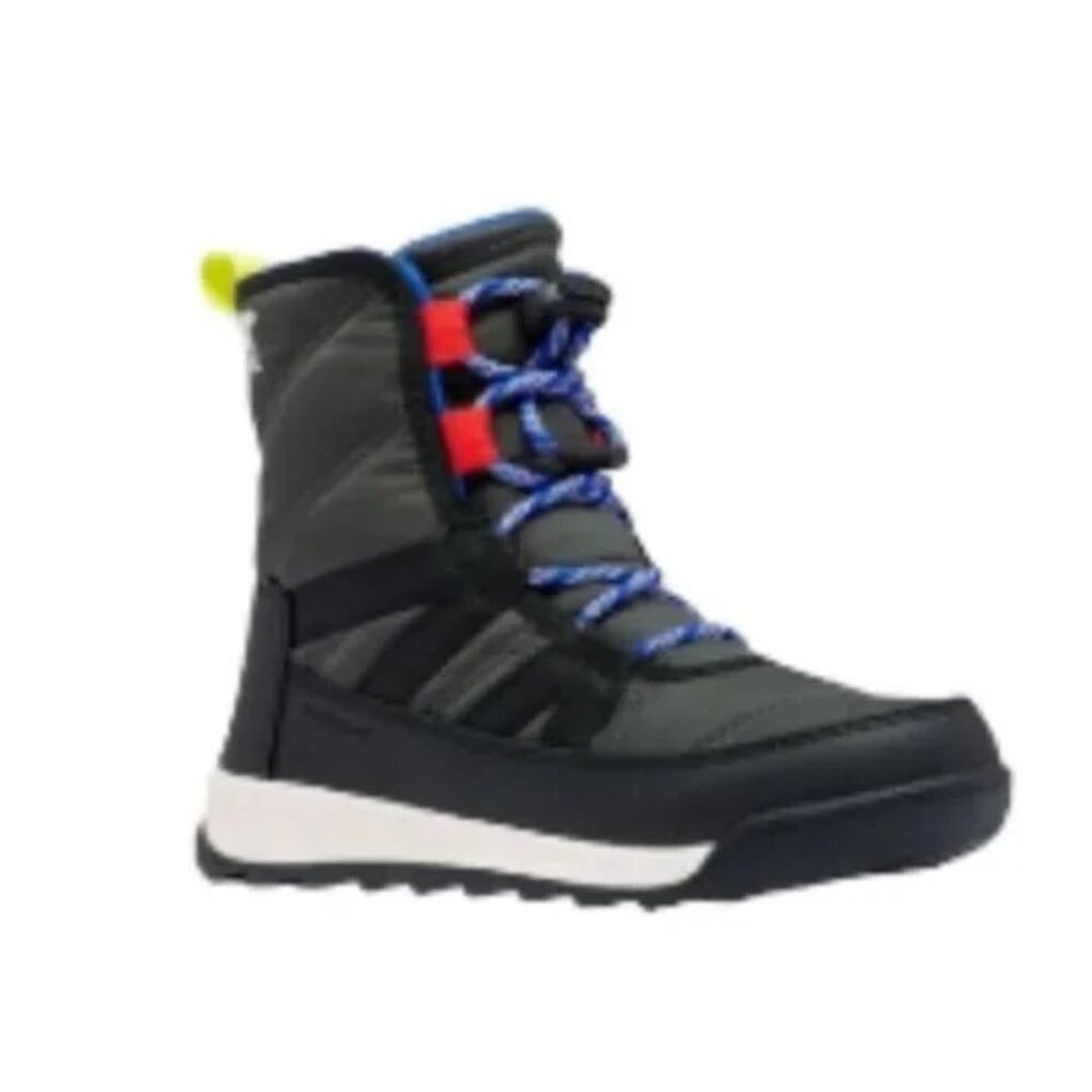 Sorel Youth Whitney II Short Lace Boot Waterproof Coal 11 Toddler NWT